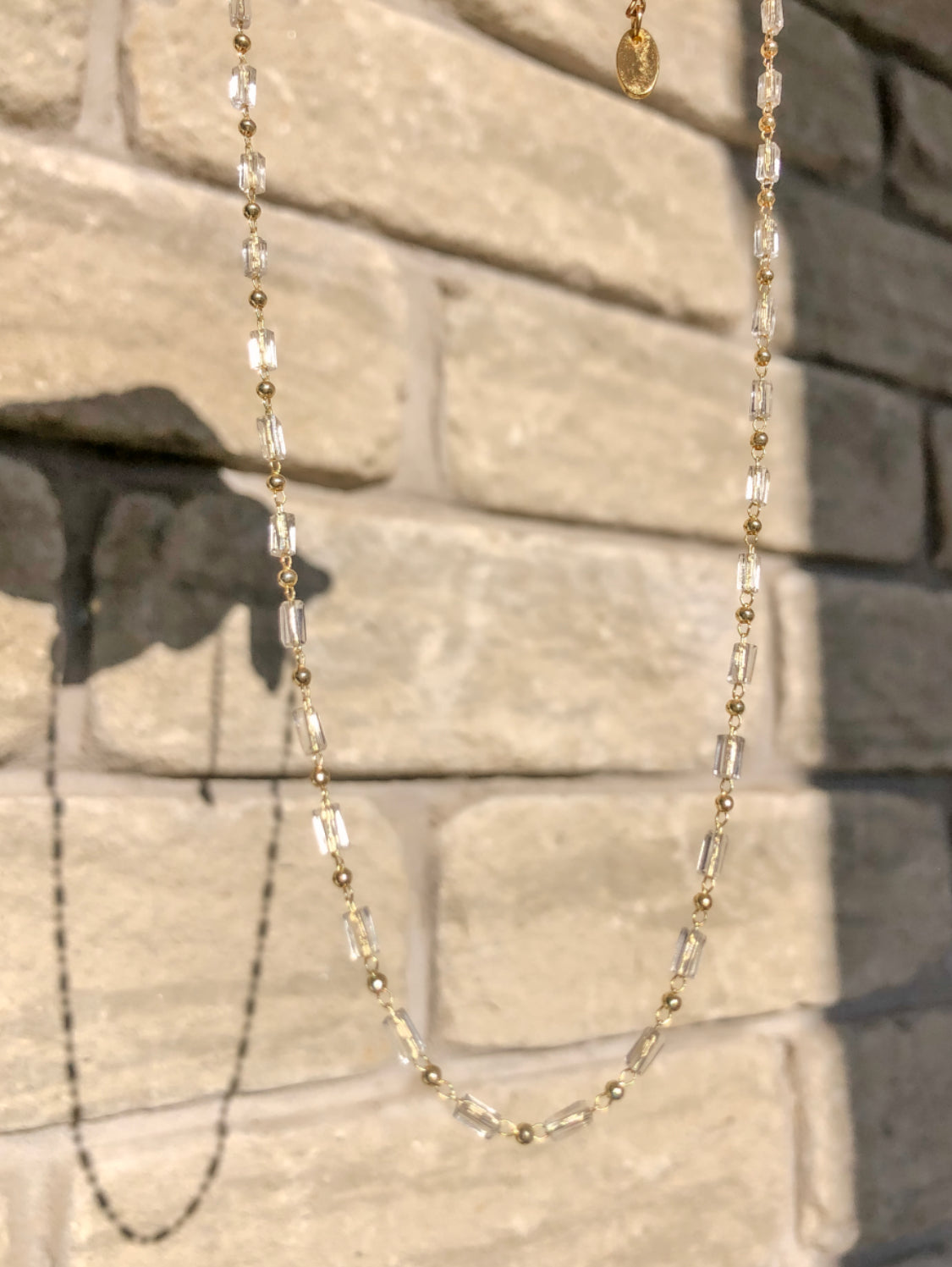Dainty Clear Quartz Chain Choker
