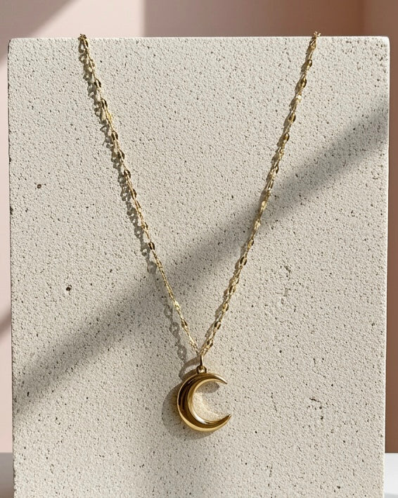 Moonbeam Classic Crescent Necklace