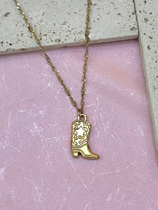 Cowboy Boot Necklace