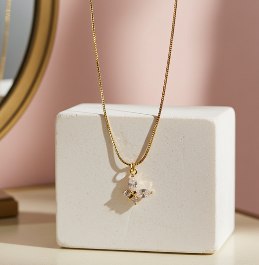 Shimmering Butterfly Necklace