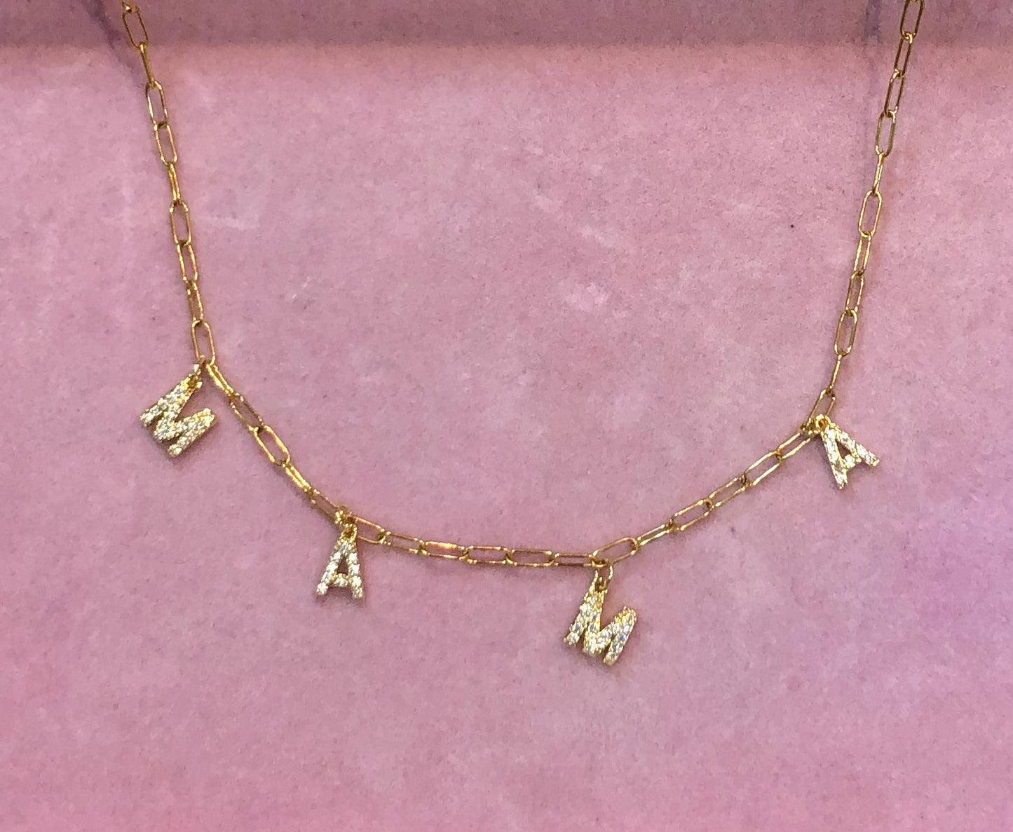 MAMA Zirconia Necklace