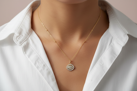 Princess Evil Eye Necklace