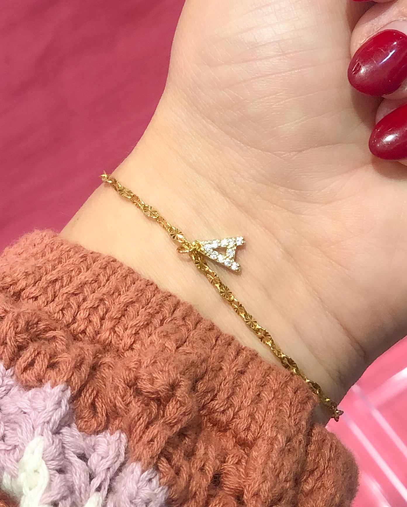 Zirconia Initial Bracelet