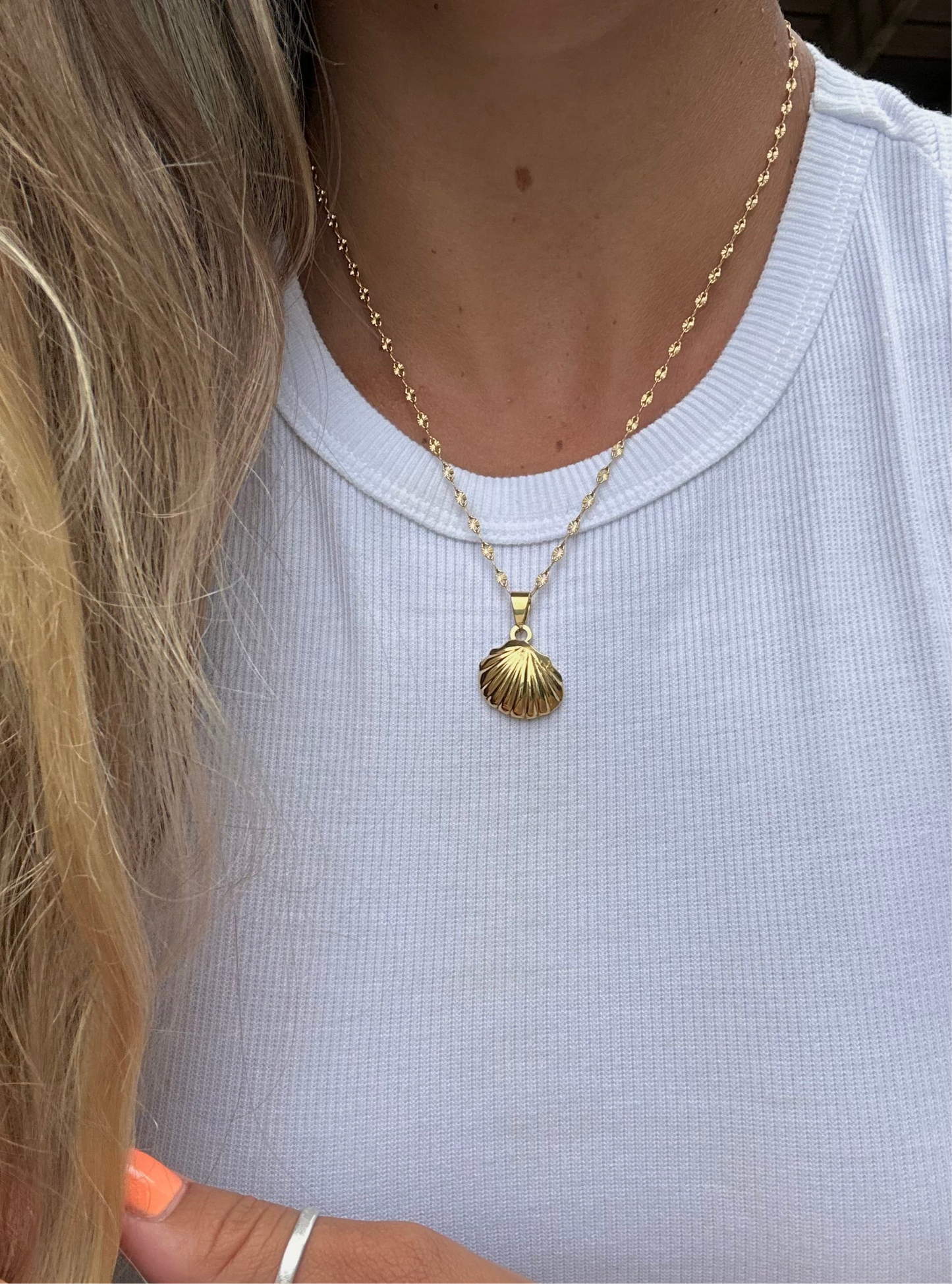 Calico Shell Necklace