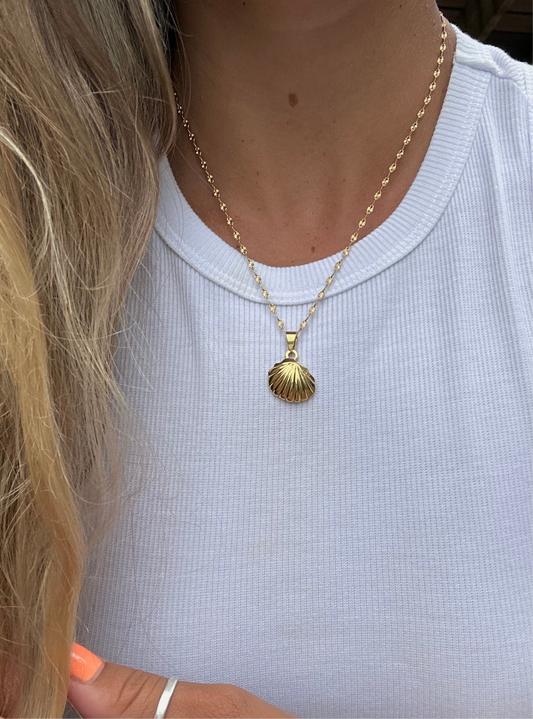Calico Shell Necklace