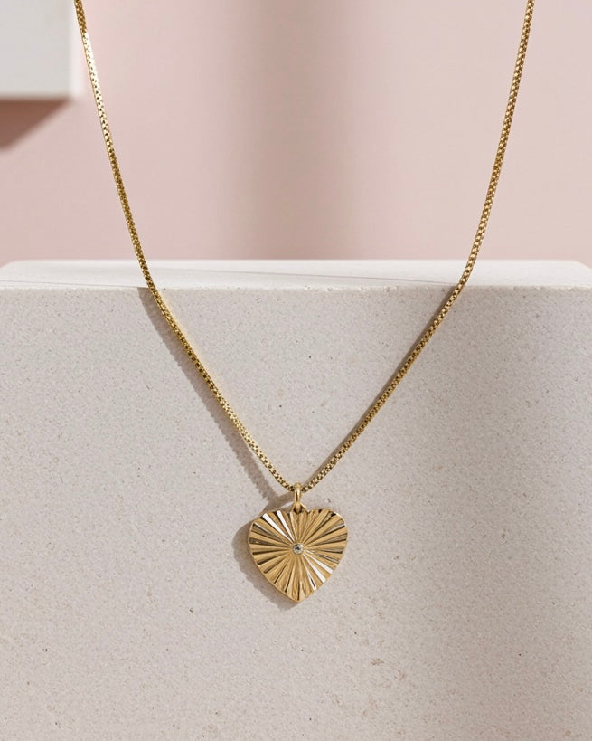 Halo Heart Necklace