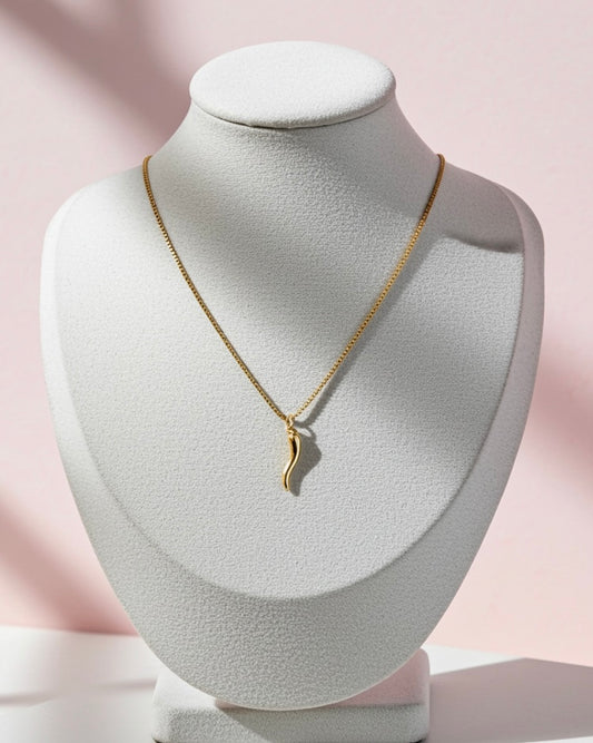 Dainty Lucky Cornicello Necklace