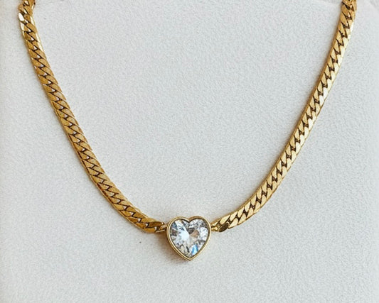 Heart of Gold Choker