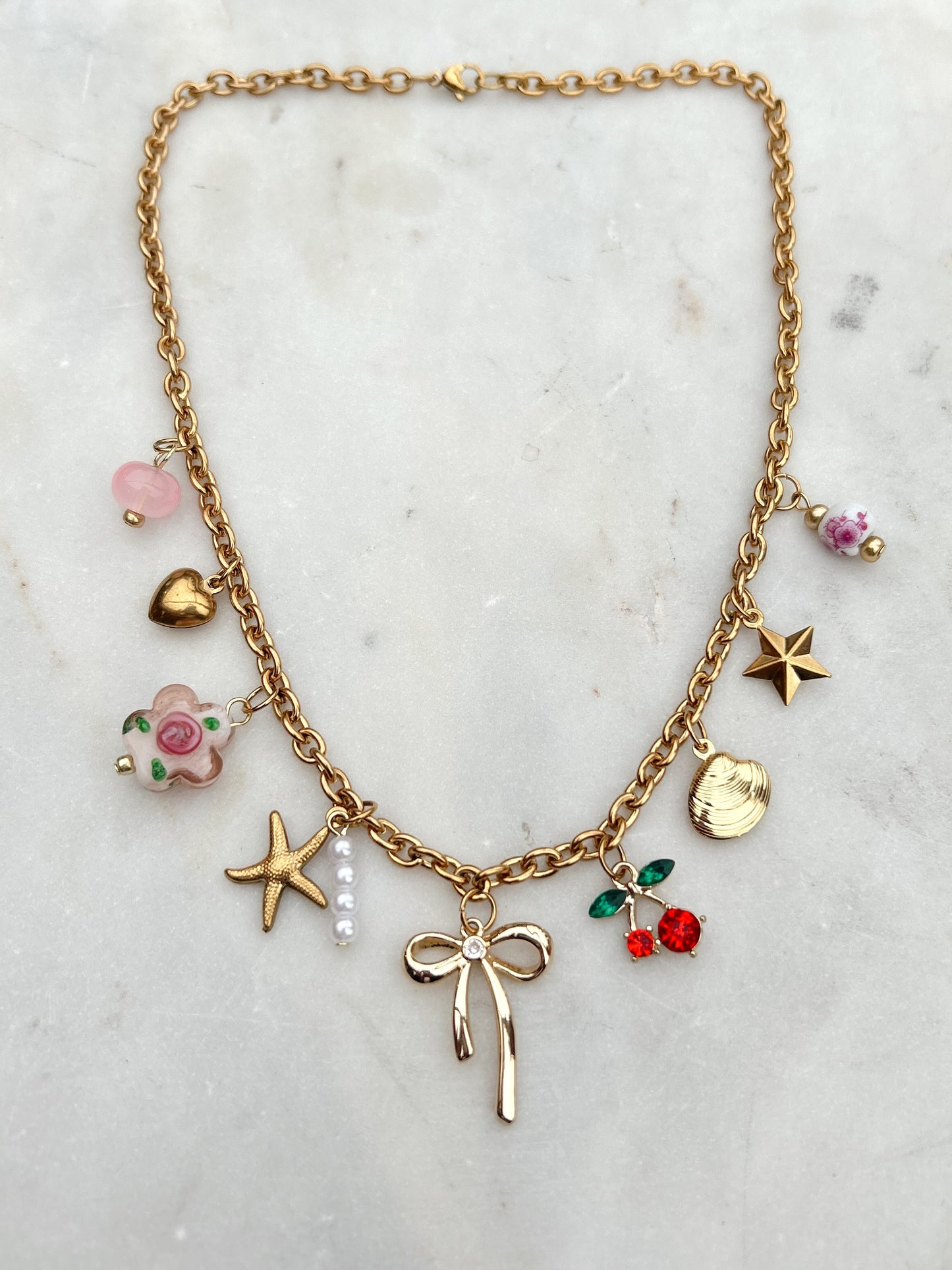 Seaside Cherry Charm Necklace