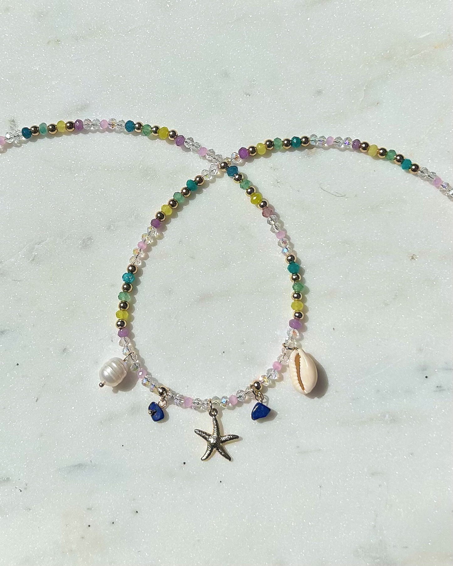 Mixed Gemstone Sun Goddess Necklace