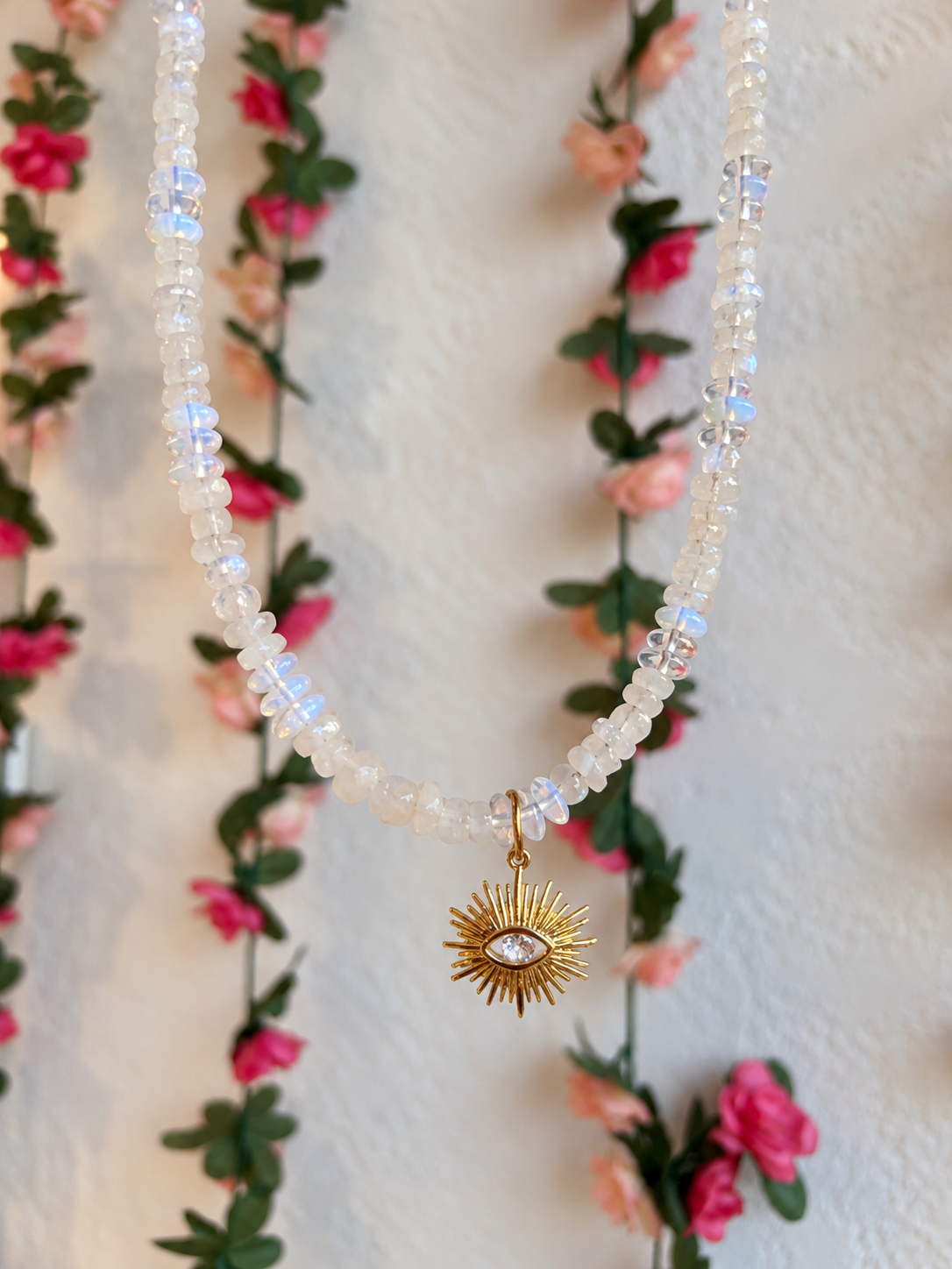 One of it’s kind: Celestial Eye Moonstone Necklace