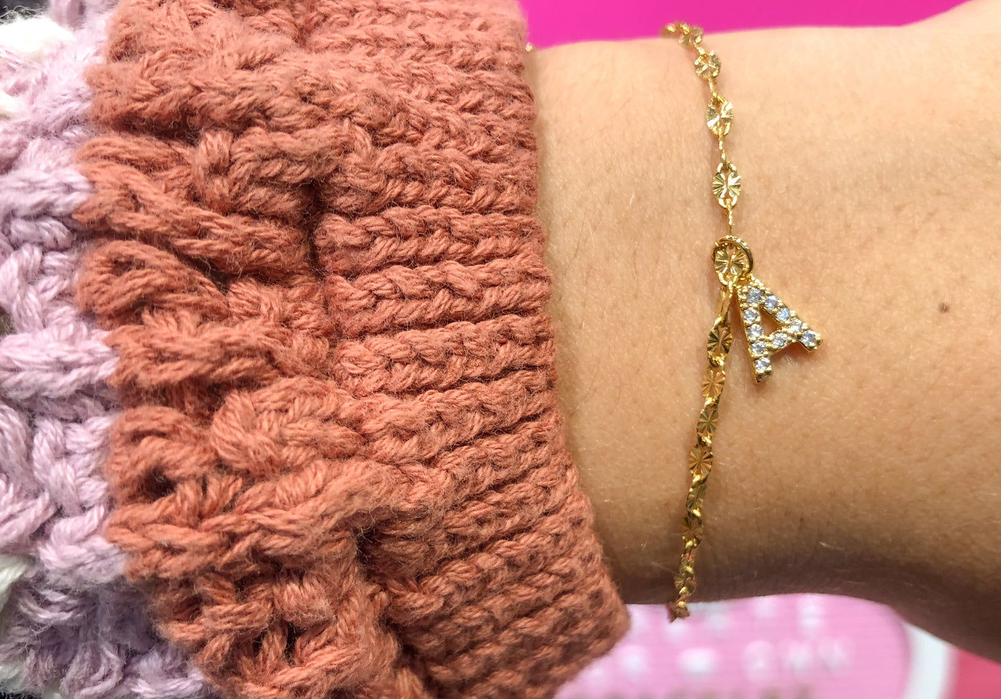 Zirconia Initial Bracelet