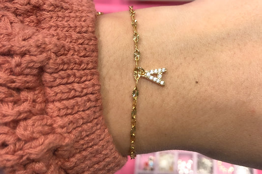 Zirconia Initial Bracelet