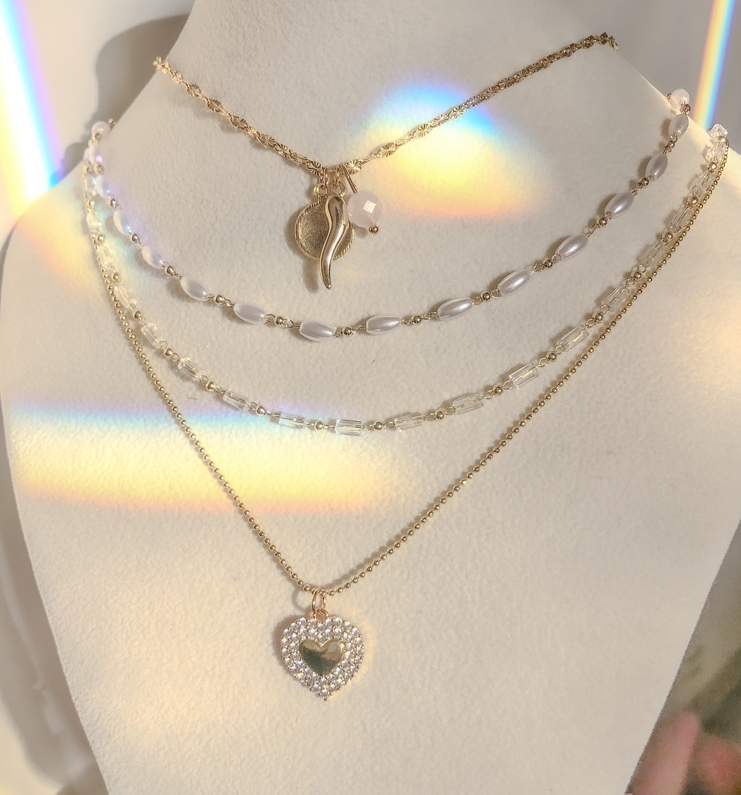 Dainty Clear Quartz Chain Choker