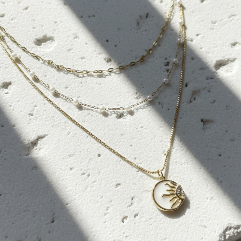 Pearl Sol Necklace Set