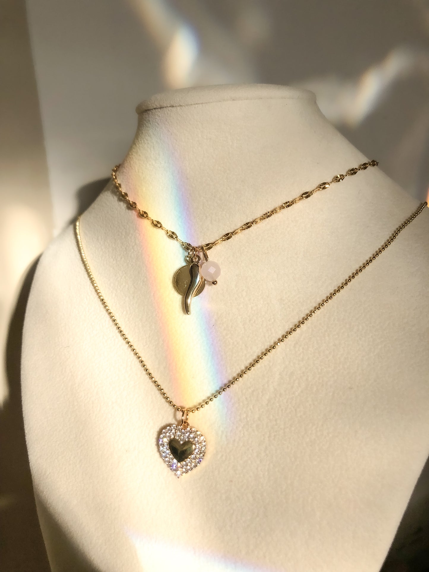 Rose Quartz Lucky Amulet Choker
