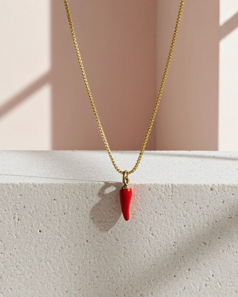 Italian Cornicello Protection Necklace