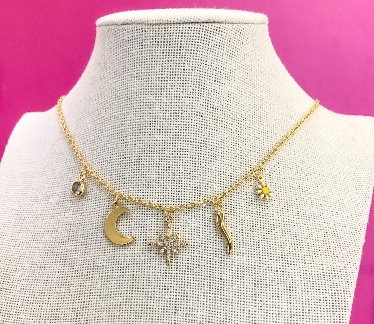 Lucky North Star Charm Necklace