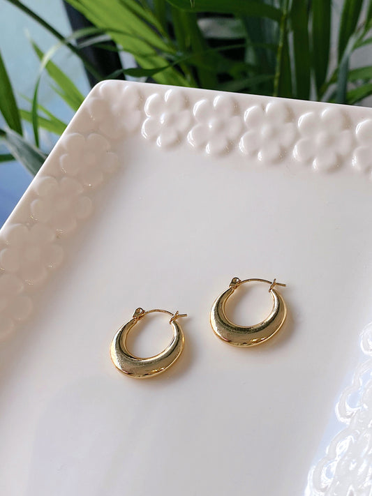 Minimalist Crescent Hoops