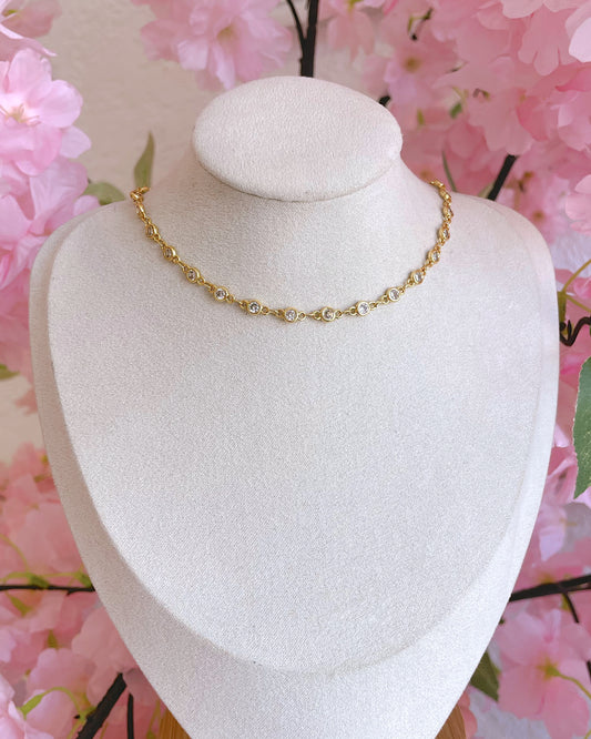 Zirconia Bezel Choker