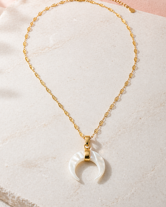 Shell Moon Necklace