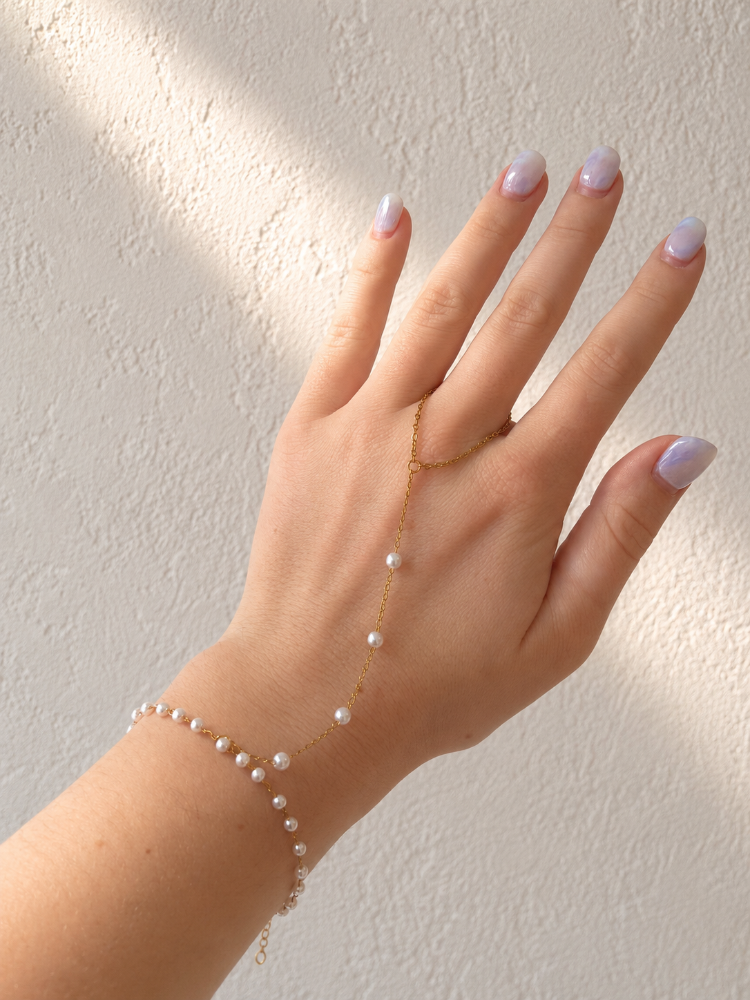 Hand Chain- Pearl Bead