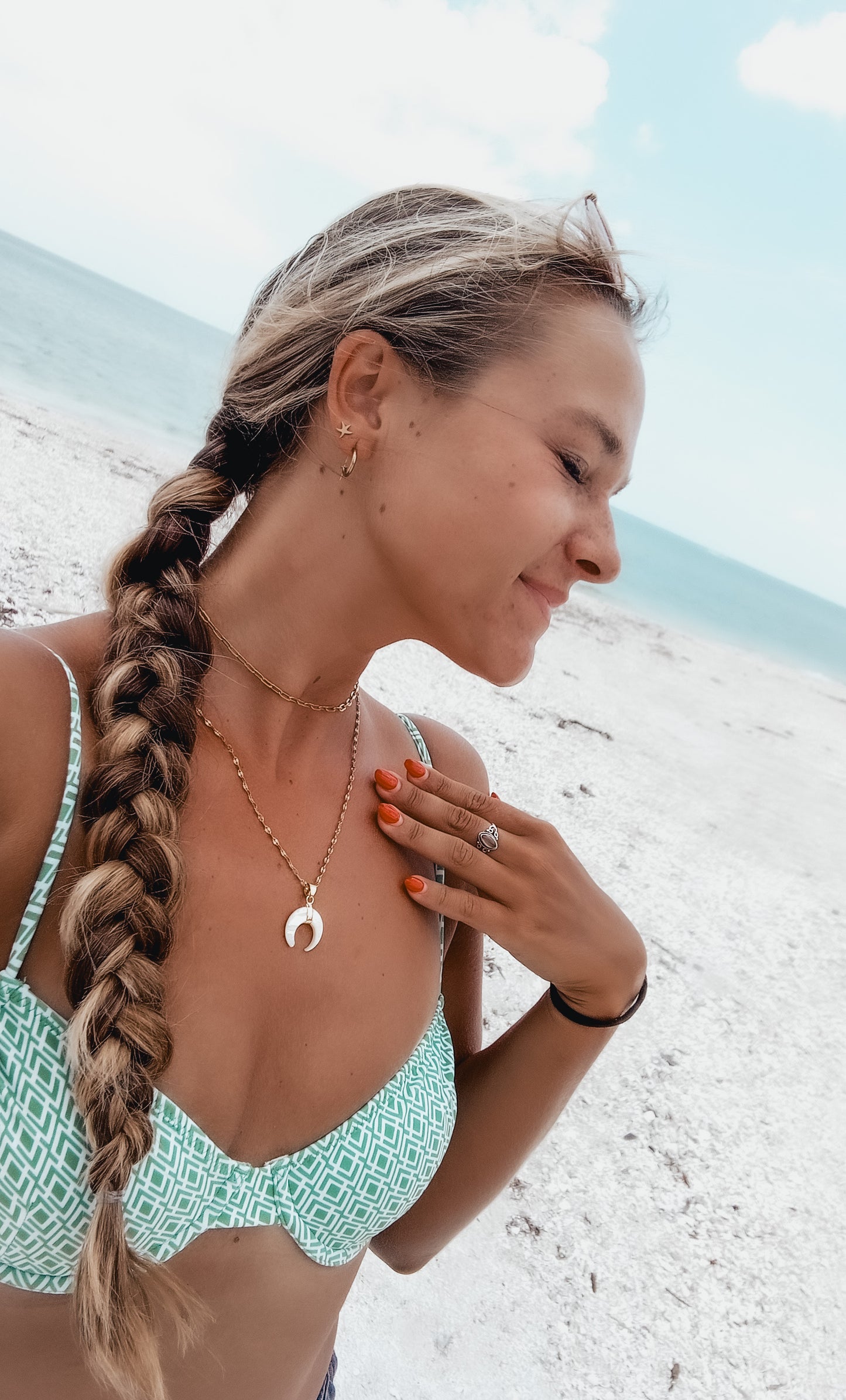 Shell Moon Necklace