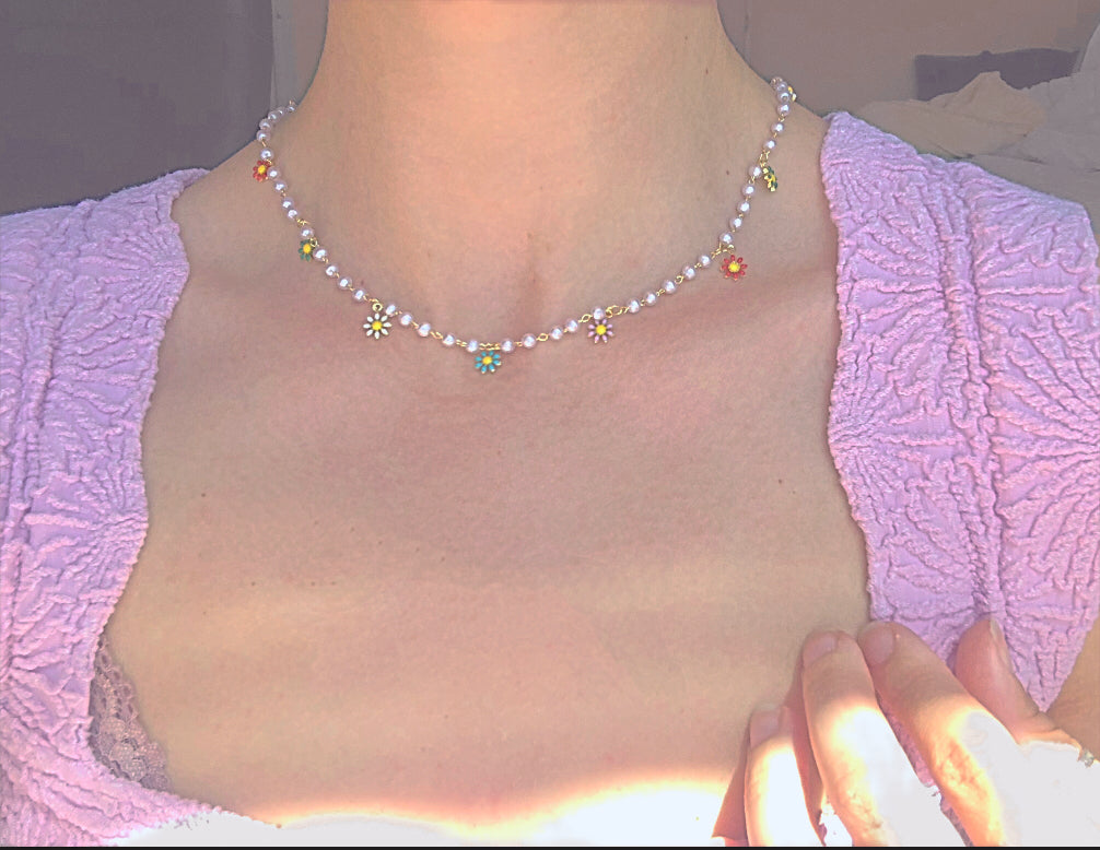 Pearl Bouquet Choker