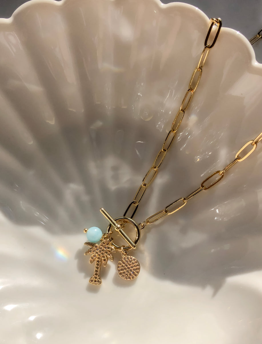 Crystal Palm Tree Necklace