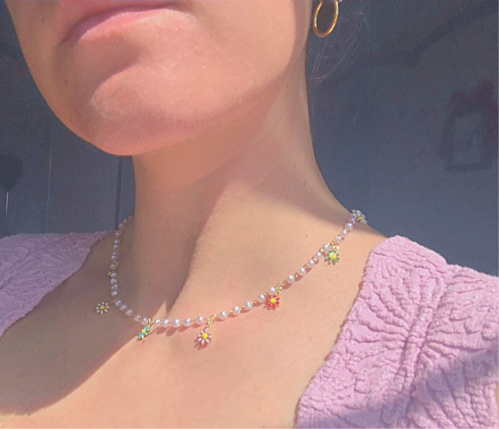 Pearl Bouquet Choker