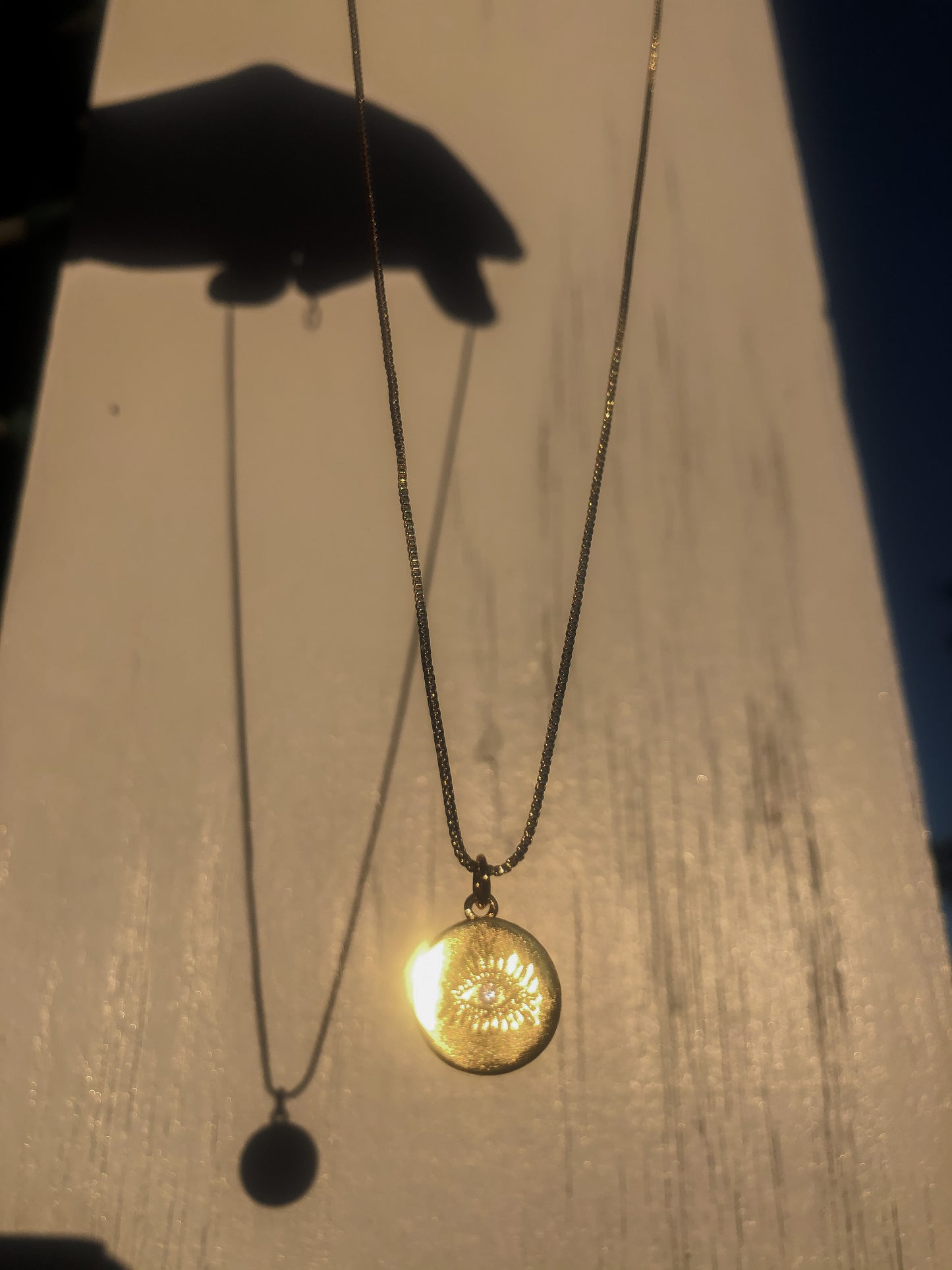 Golden Evil Eye Necklace