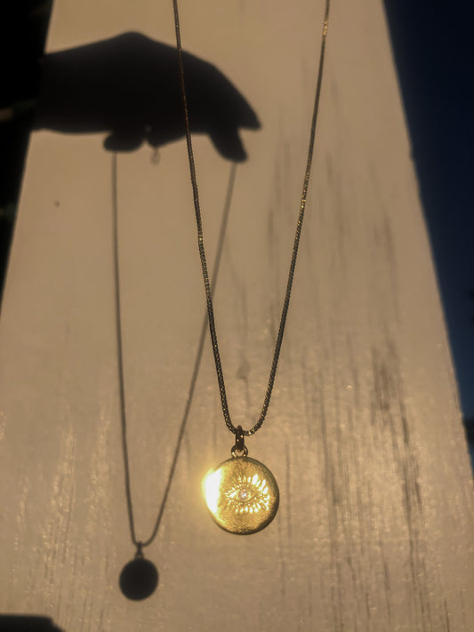 Golden Evil Eye Necklace