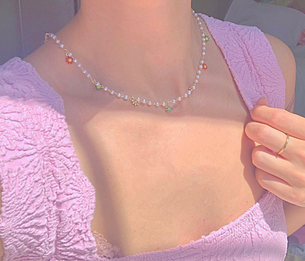 Pearl Bouquet Choker