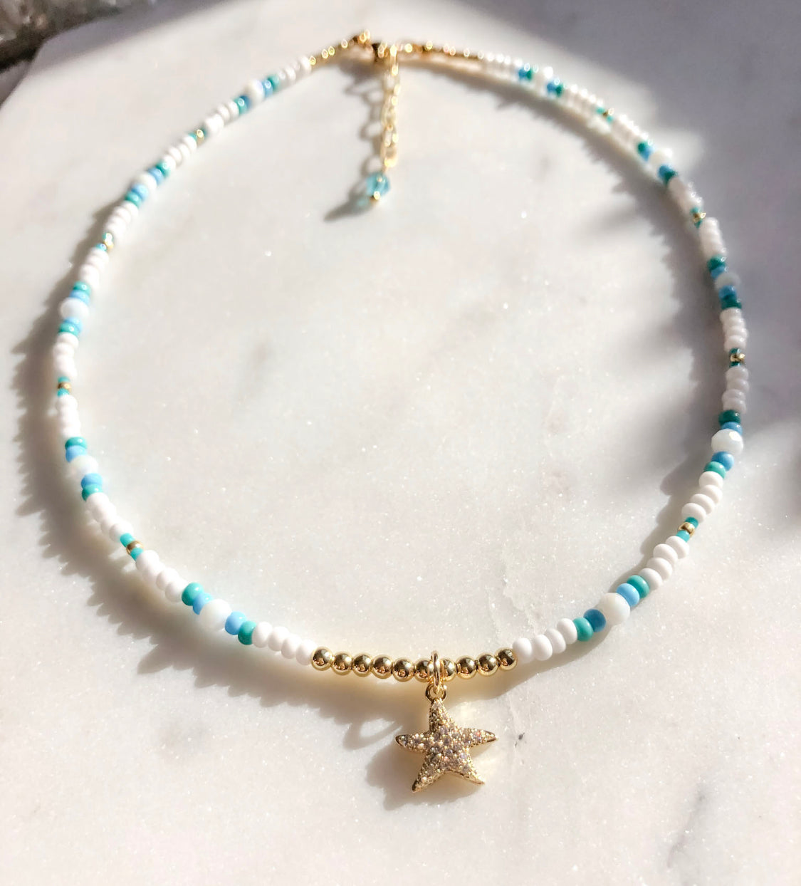 Beaded Starfish Choker