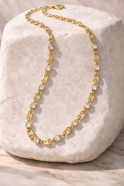 Classic Crystal Link Choker