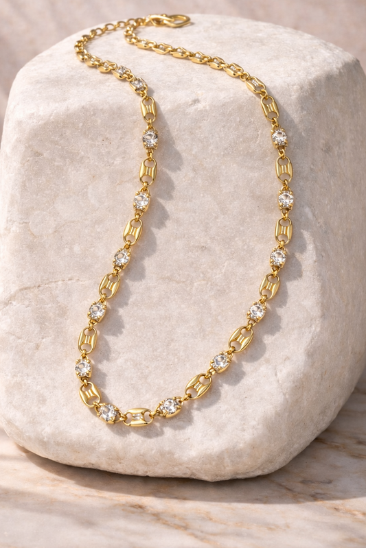 Classic Crystal Link Choker