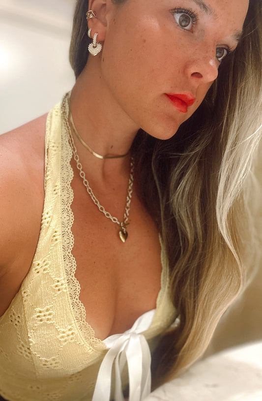 Chunky Bubble Heart Necklace