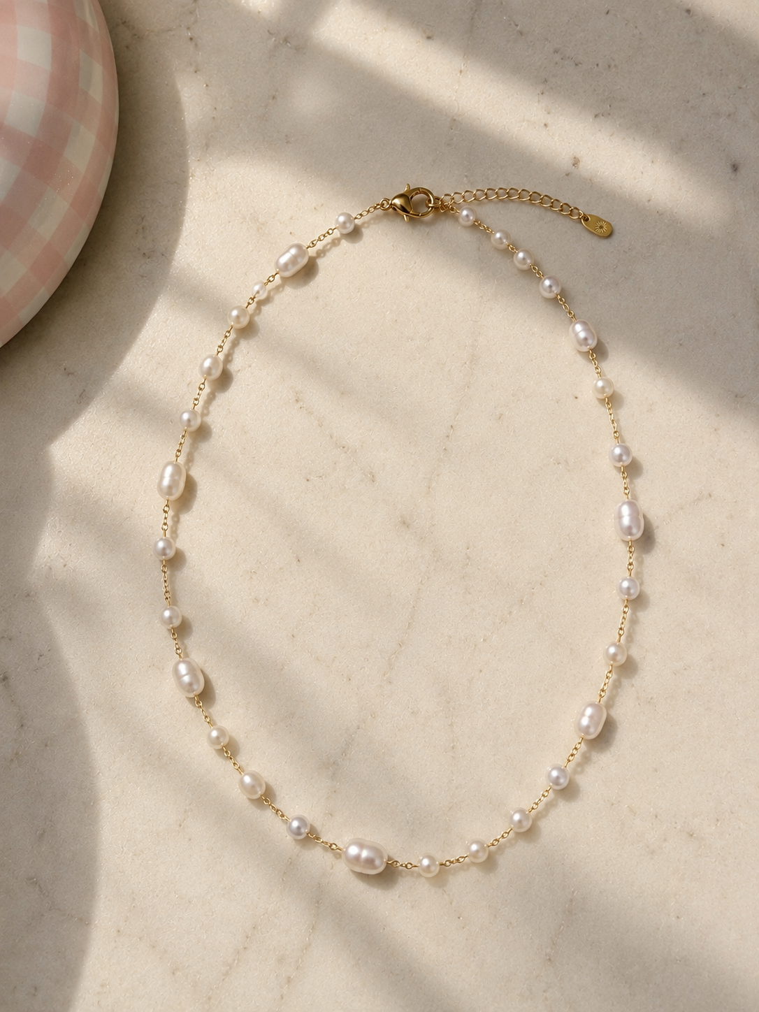 Abstract Pearl Necklace