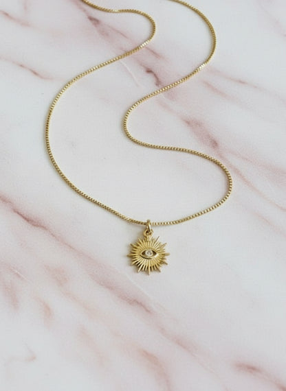 Evil eye star necklace
