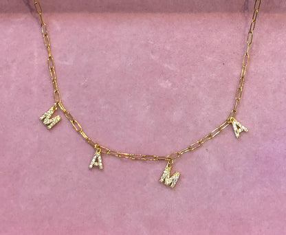 MAMA Zirconia Necklace
