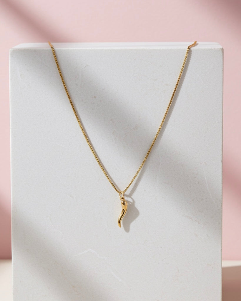 Dainty Lucky Cornicello Necklace