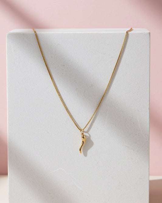 Dainty Lucky Cornicello Necklace