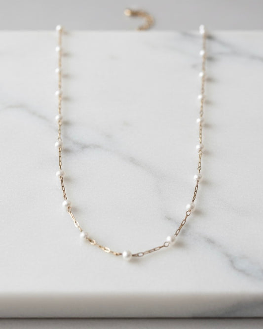 Dotted Pearl Necklace