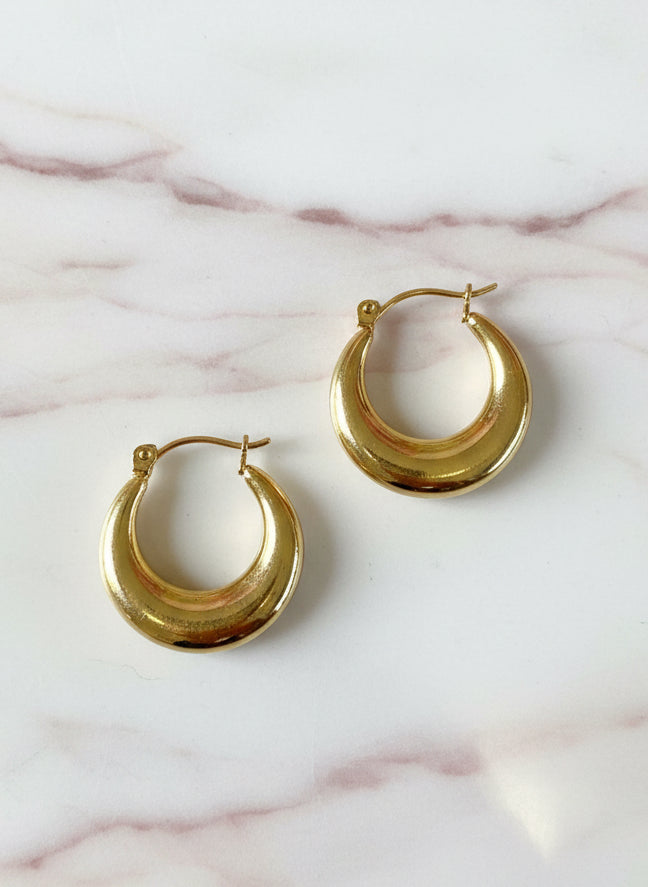 Minimalist Crescent Hoops