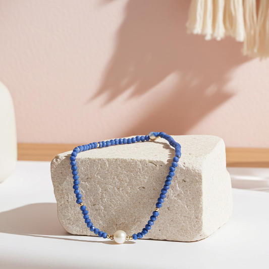 Azure Pearl Necklace