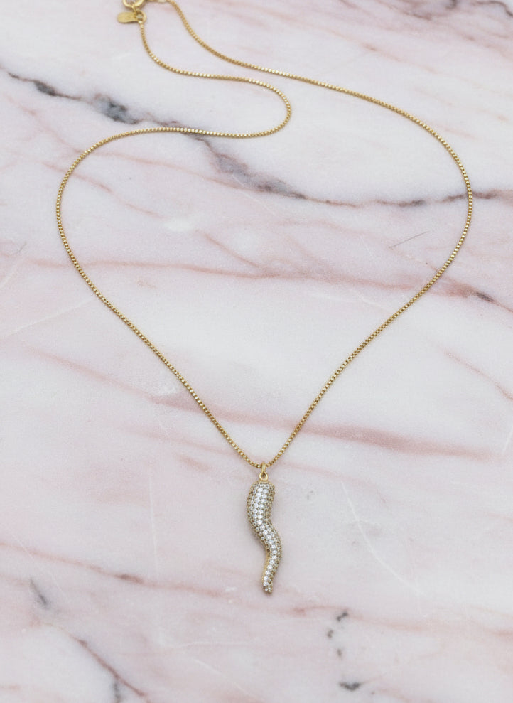 Starlit Cornicello Necklace