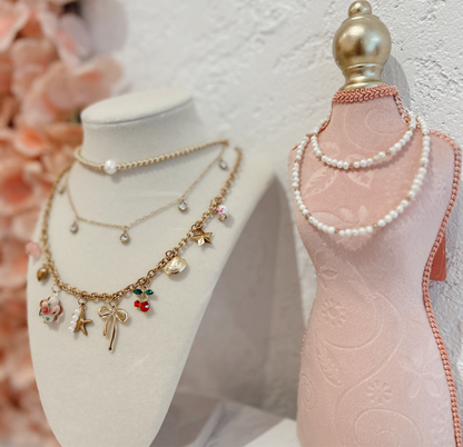 Seaside Cherry Charm Necklace