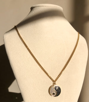 Yin Yang Coin Necklace