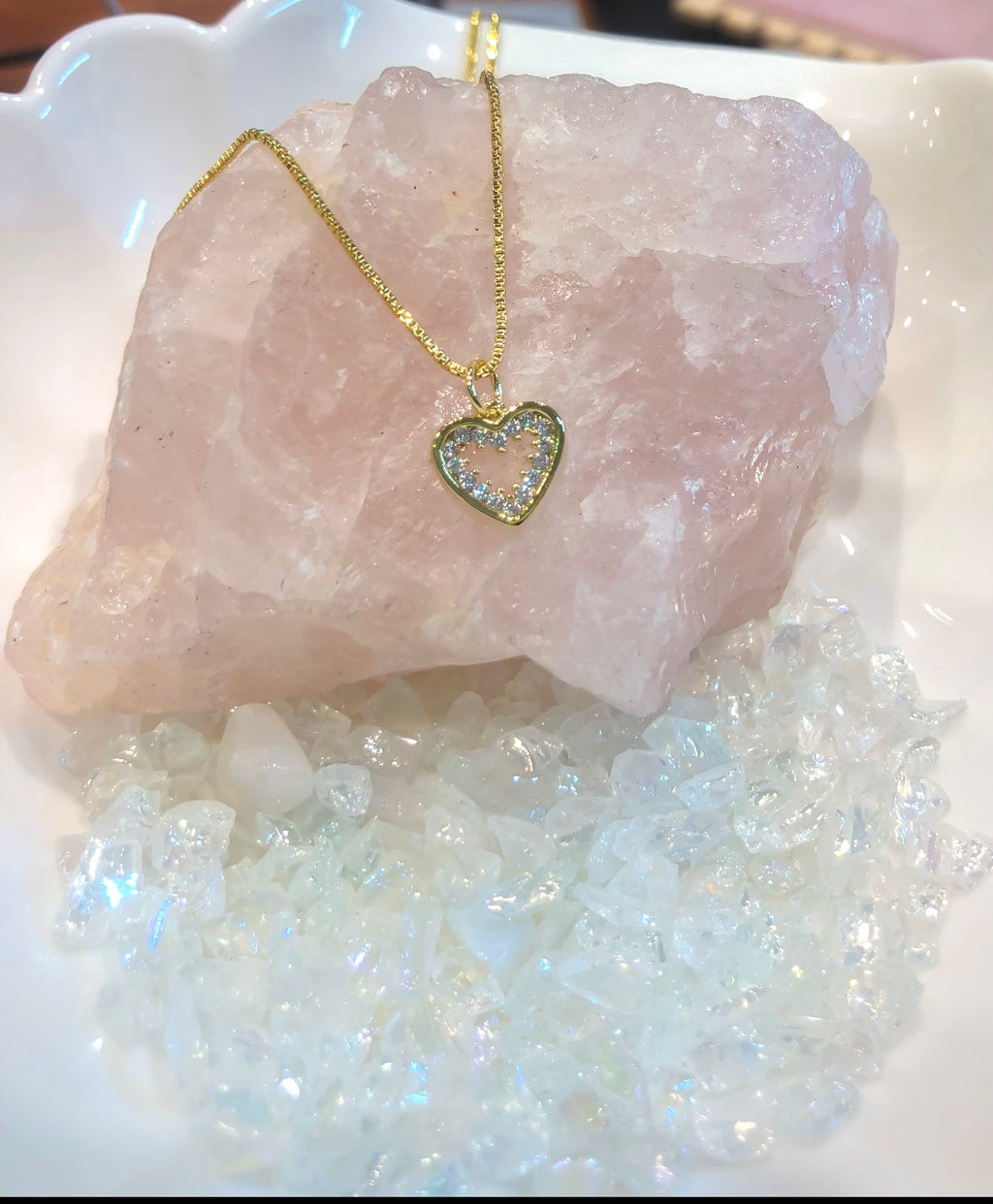 Crystallized Heart Necklace