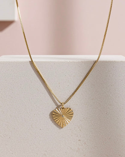 Halo Heart Necklace